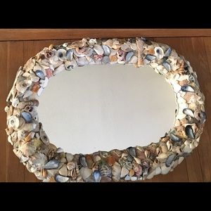 Sea Shelled Mirror Wall Hanging.